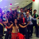 Bollywood Vibes running a Business Bollywood Workshop